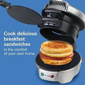 Hamilton Beach Breakfast Sandwich Maker with Egg Cooker Ring,